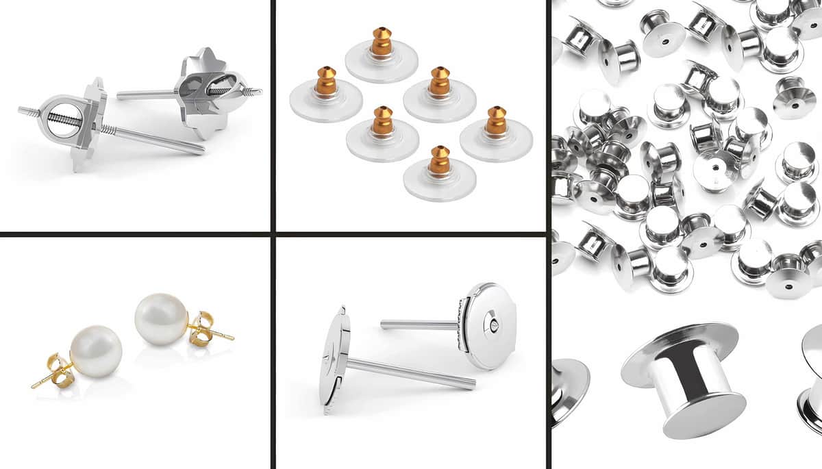 type of earrings back