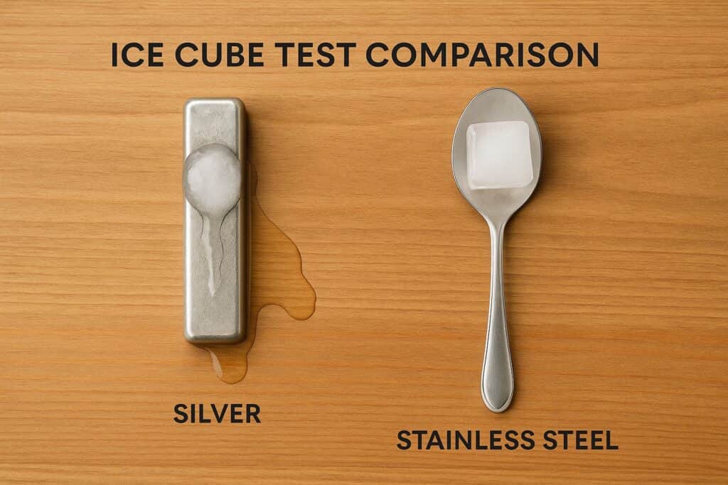 ice-cube-test-silver-vs-stainless-comparison