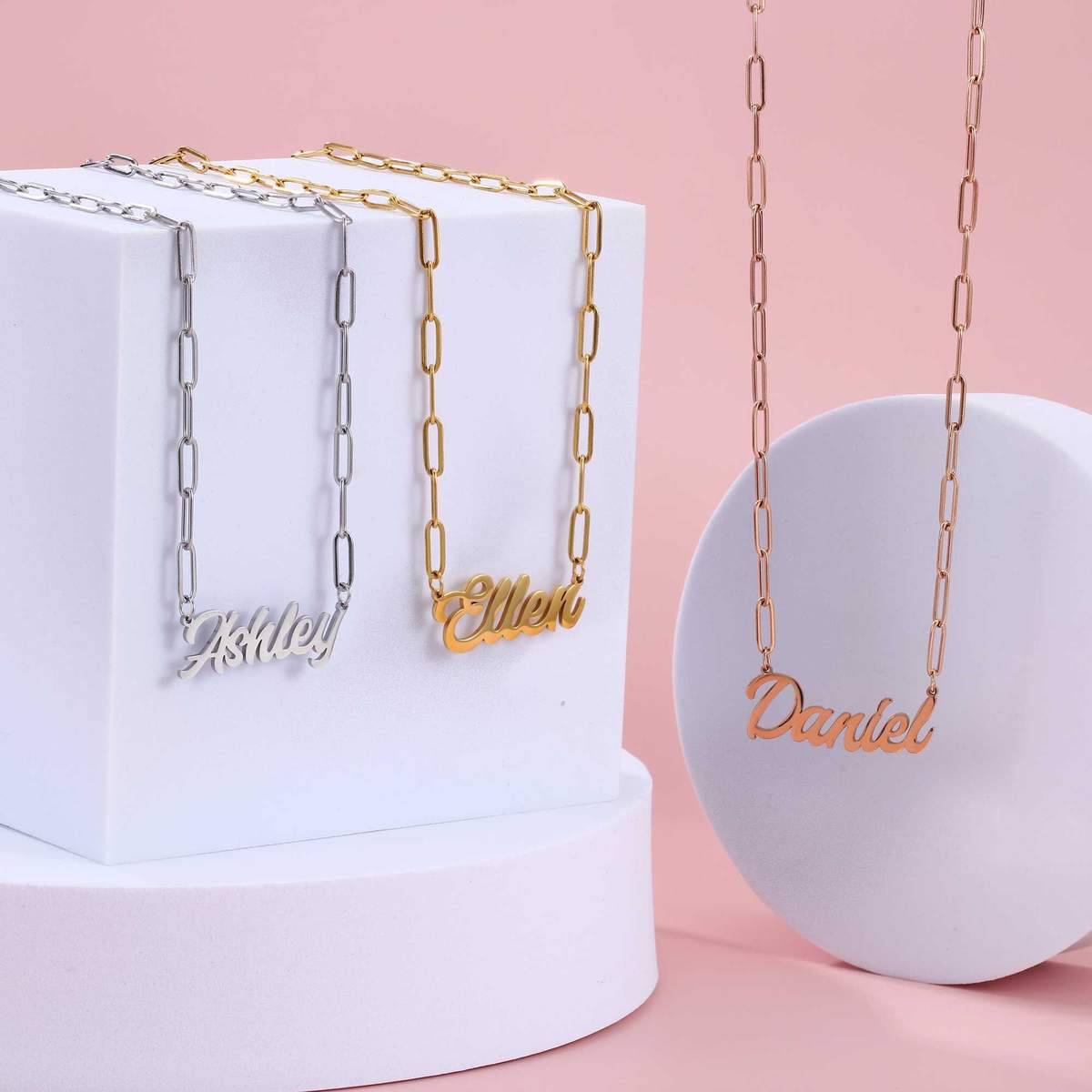 Layer Paperclip Necklaces